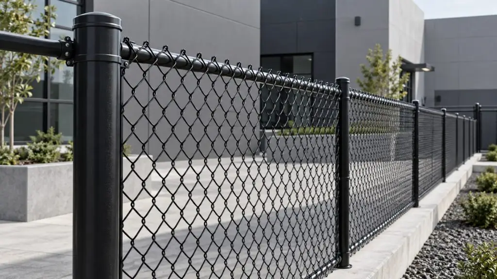 Color Coated Chain Link Fabric — chain-link fencing materials