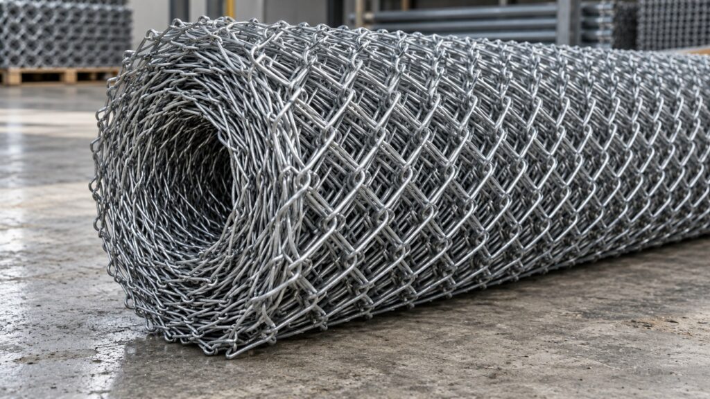 Galvanized Chain Link Fabric — chain-link fencing materials